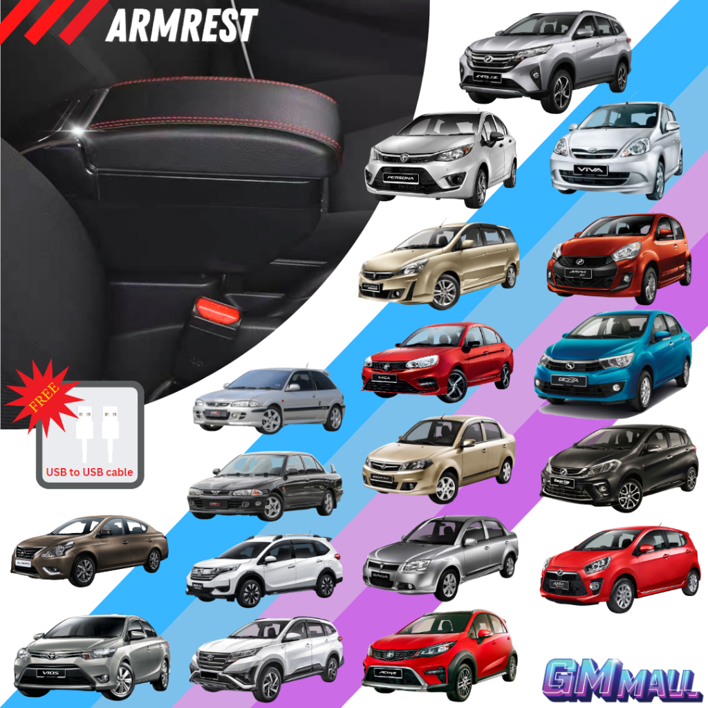 Usb Armrest Axia Bezza Viva Myvi Saga Blm Flx Exora Persona Brv Vios