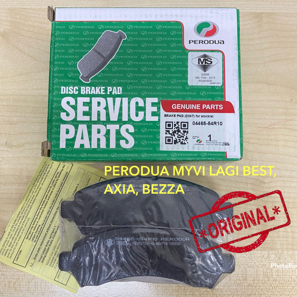 ORIGINAL BRAKE PAD PERODUA MYVI LAGI BEST AXIA BEZZA Shopee Malaysia