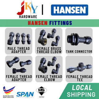 Hansen Fittings System Hdpe Poly Pipe Nylon Mta Fta Male Female