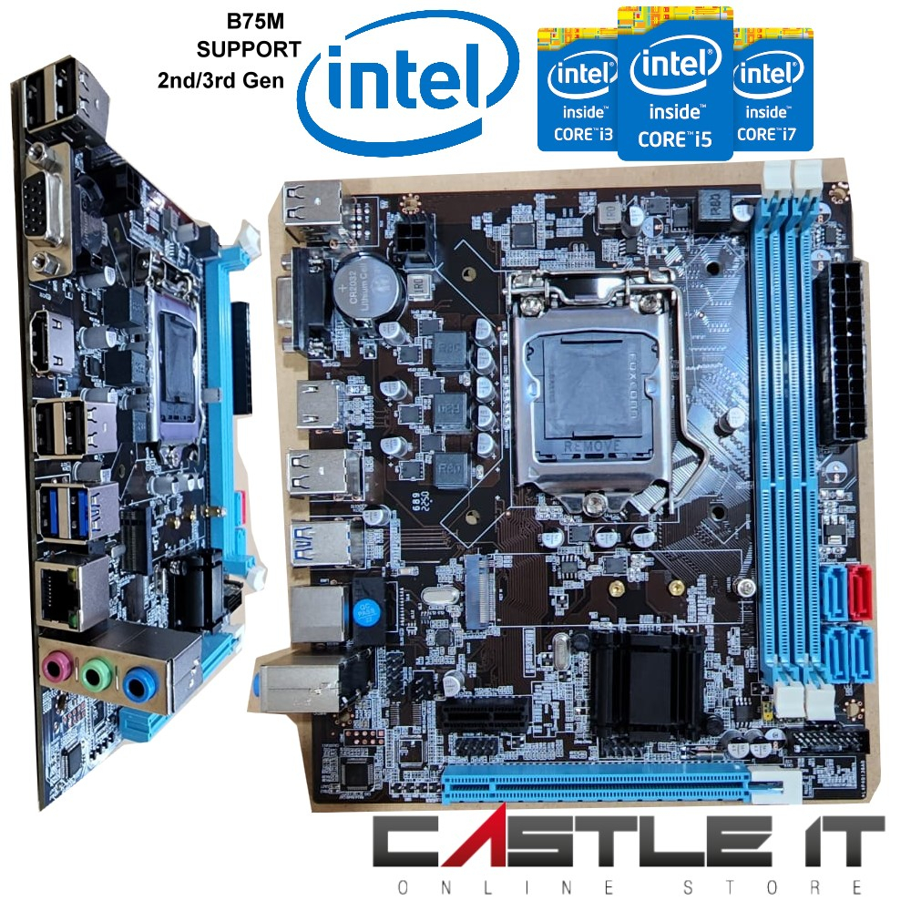 Intel H M B M Lga Motherboard For Nd Rd Gen Core I I I