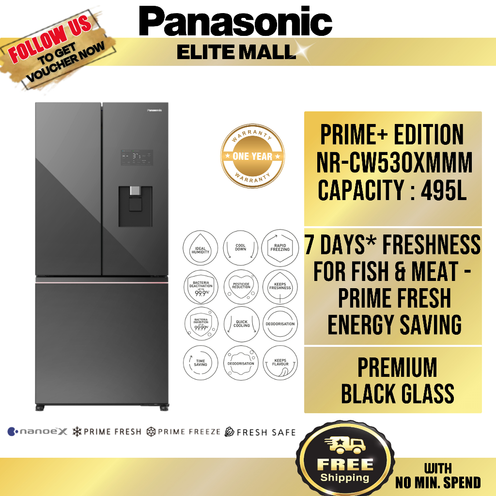 Panasonic Nr Cw X L Prime Edition Premium Doors Refrigerator Nr