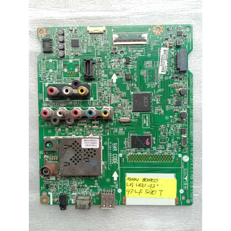 LG LED 43 POWERBOARD MAIN BOARD 43LF540T ORIGINAL USED Shopee Malaysia