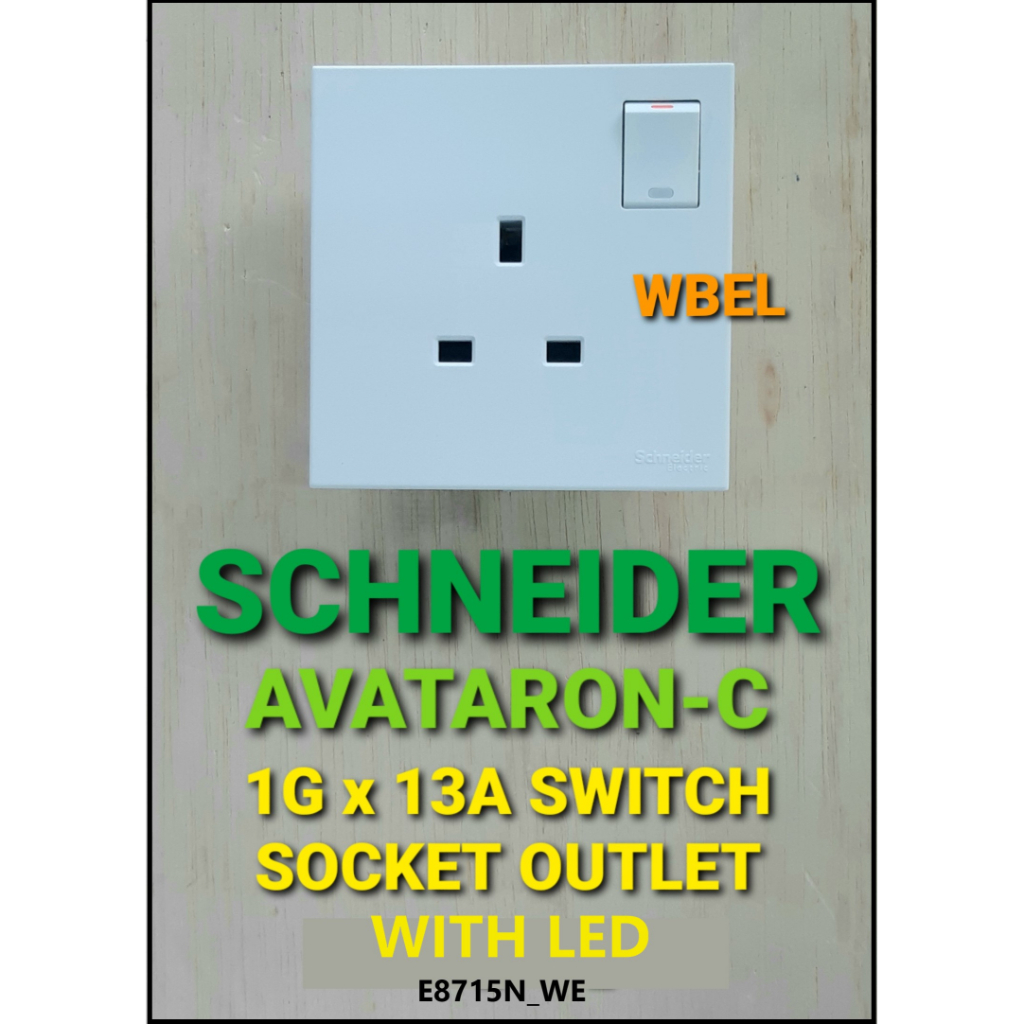 Schneider Avataron C Series G G X A Switch Socket Outlet With