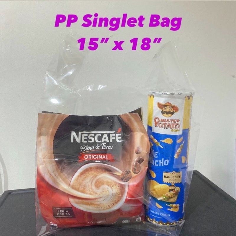 250gm Plastic PP Singlet Bag Plastik Kantoi Plastik Bertangkai