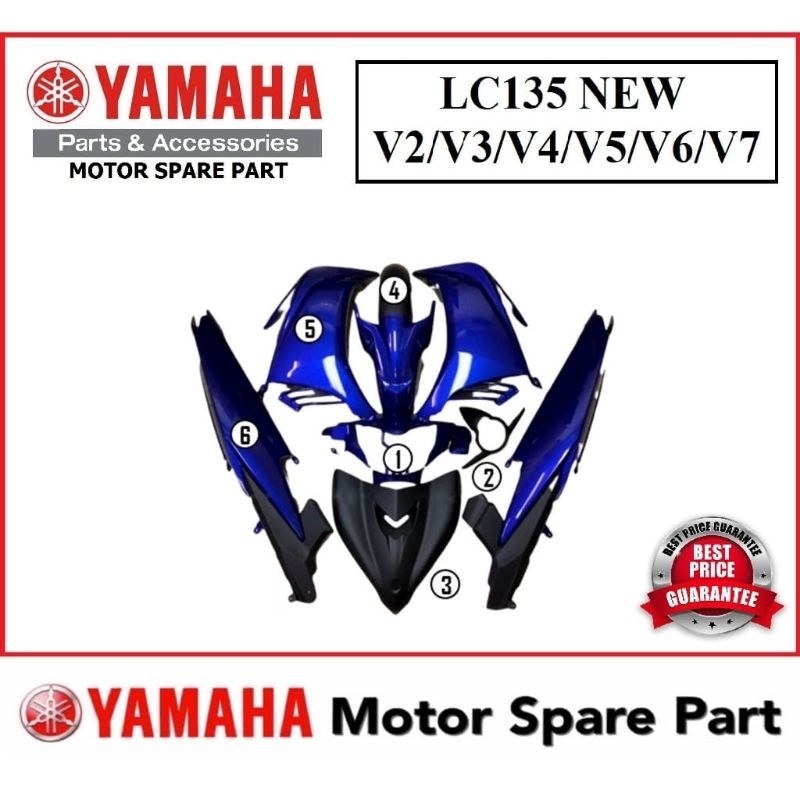 Yamaha Lcv Body Cover Blue Gp Oe Hly Shopee Malaysia