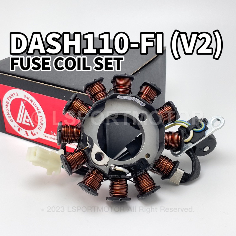 HONDA DASH110 FI V2 FUSE COIL SET STARTER ASSY MAGNET COIL FIELD COIL