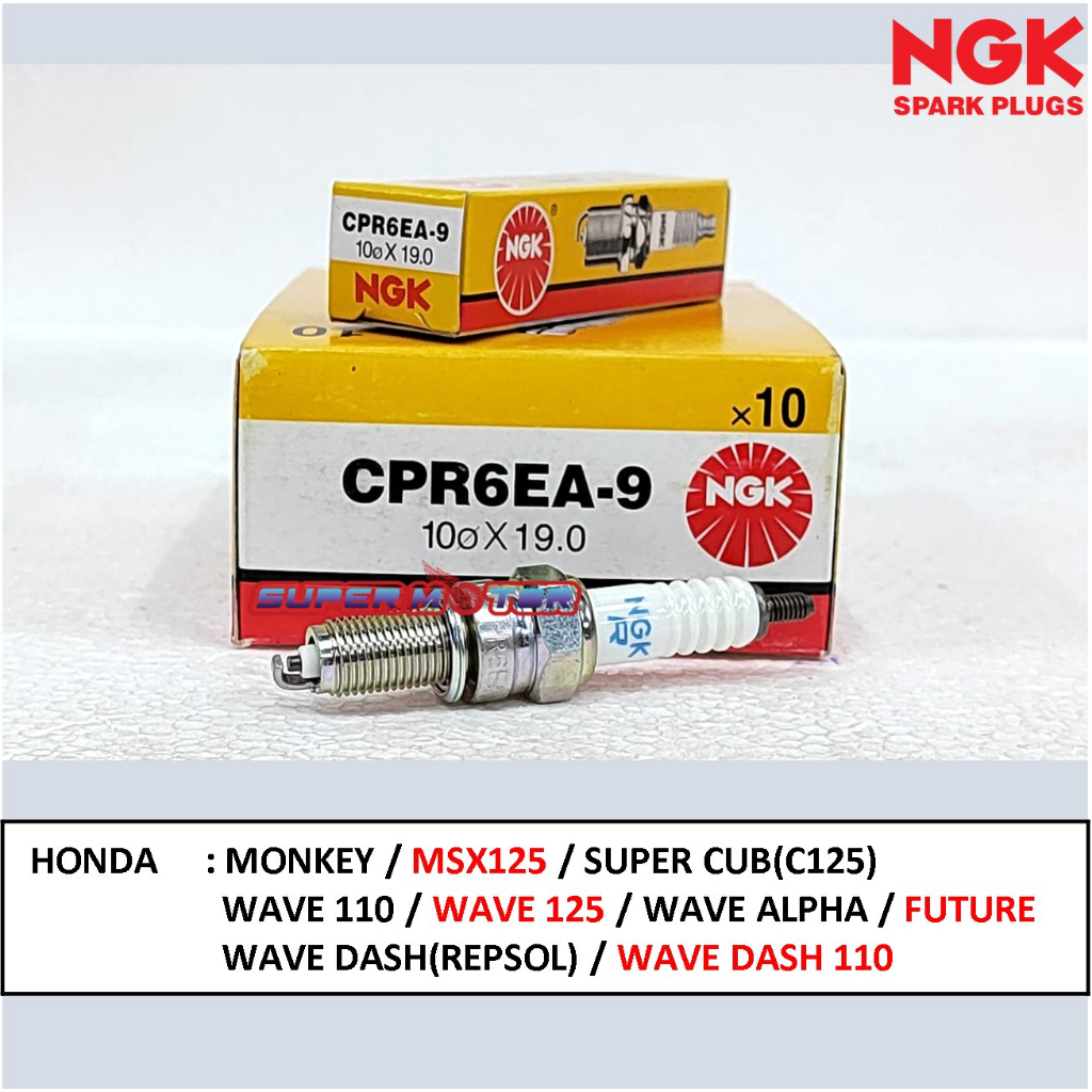 NGK SPARK PLUG G POWER MOTOR 100 ORI CPR8EA 9 CPR6EA 9 CPR8EA 9 G