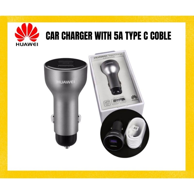 Ready Stock Huawei Original Super Charge Car Charger Ap With Cable