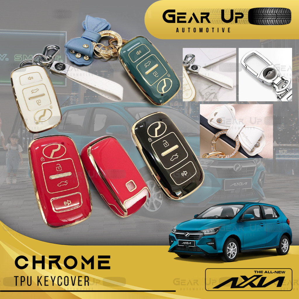 Perodua New Axia Key Cover Sarung Kunci Tpu Remote