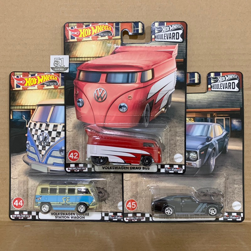 Hot Wheels Premium Boulevard Dash J Volkswagen Drag Bus Deluxe