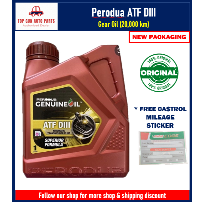 Perodua Atf Diii Gear Oil L Genuine Oil Original With New