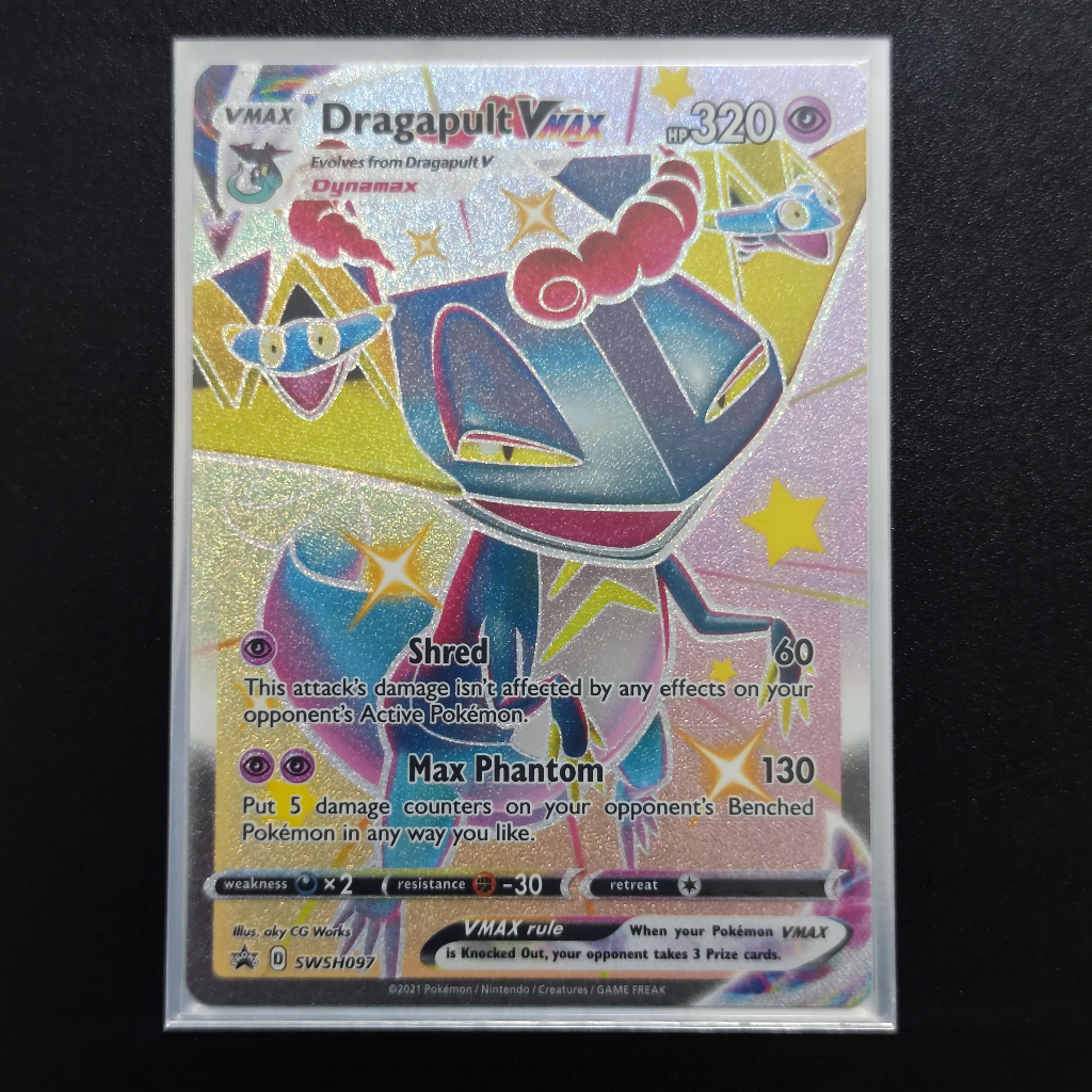 Ptcg Pokemon Card Dragapult Vmax Swsh Shiny Promo English Nm