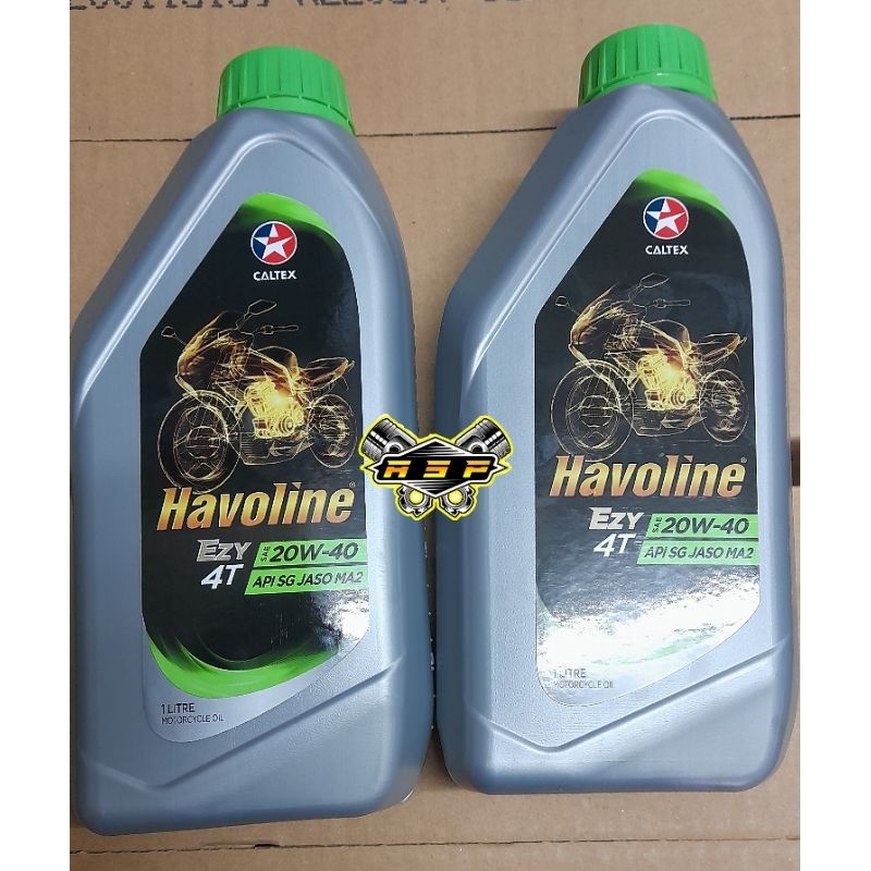 Caltex Havoline EZY 20W40 4T Engine Oil 1Litre 100 Original Shopee