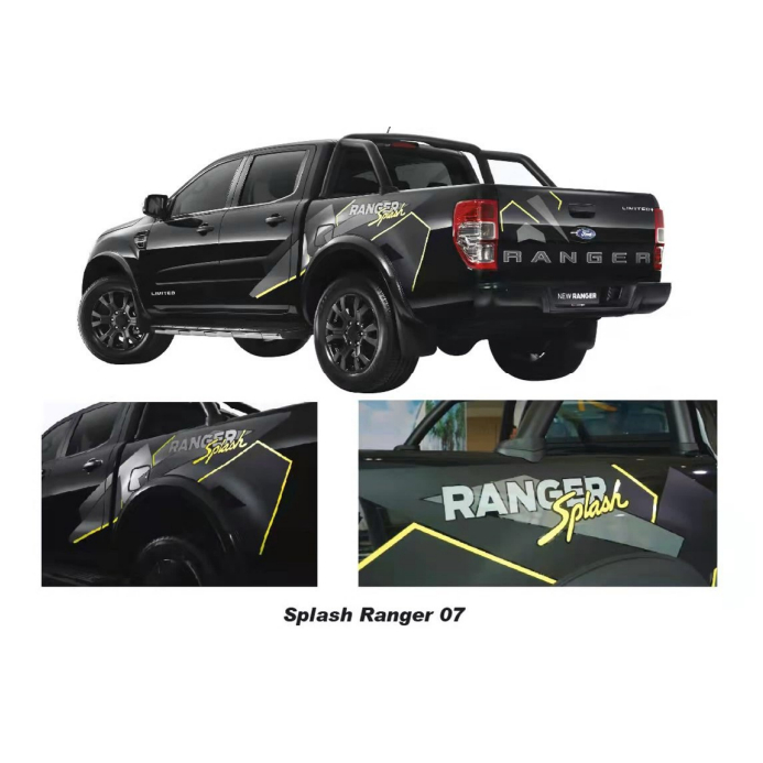 FORD RANGER Body Sticker Side Lining 2 Designs Raptor Wildtrak