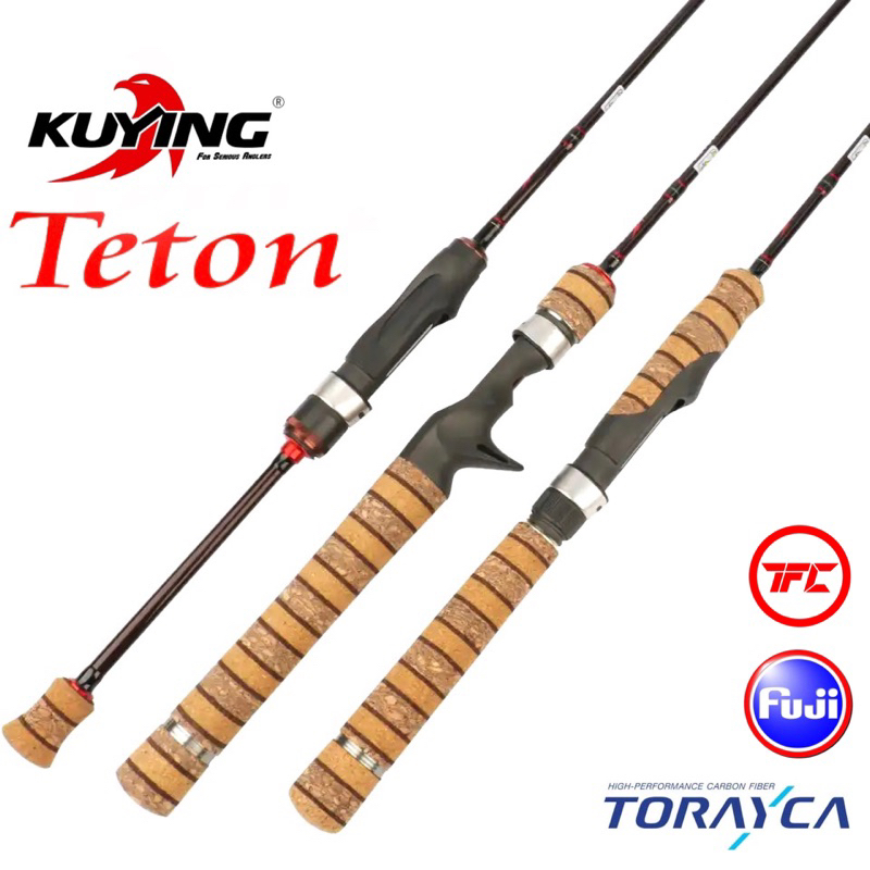 KUYING Teton Ultra Light Spinning Baitcasting Rod Baitcast BC UL