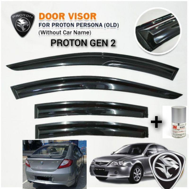 Proton Persona Elegant Old Gen Door Visor Air Press