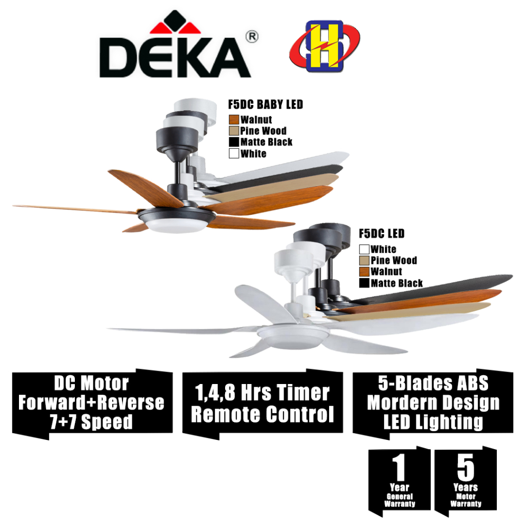 Deka Ceiling Fan 56 Inch 46 Inch KRONOS Series DC Motor 14 Speed