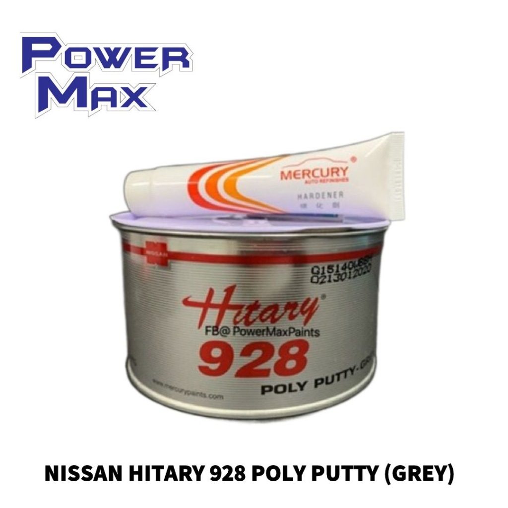 NISSAN HITARY 928 POLY PUTTY GREY 1KG With HARDENER Shopee Malaysia