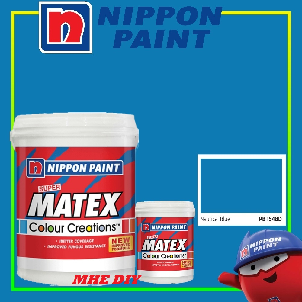 Nippon Paint L Pb D Nautical Blue Interior Smooth Sheen Matt