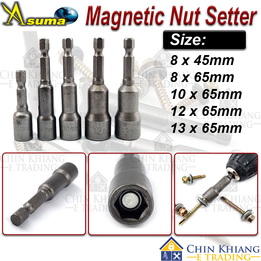 Asuma Magnet Nut Setter Hexagon Socket Screw Driving Bit Mm Mm Mm