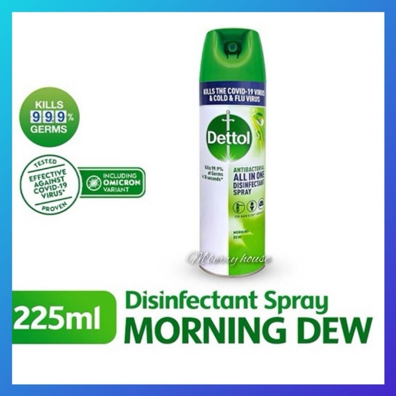 Dettol Disinfectant Spray Morning Dew Crisp Breeze 225ml Exp 2024