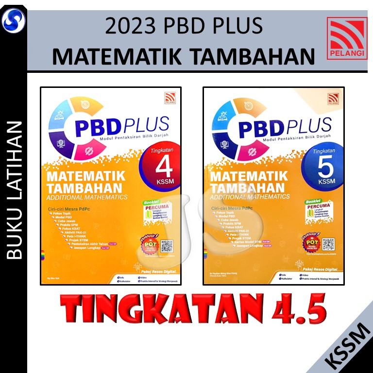 Pbd Plus Matematik Tambahan Tingkatan Dwibahasa Additional