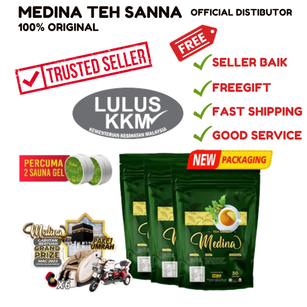 Teh Daun Sanna Medina Solusi Rawat Diabetis Original HQ Medina1000