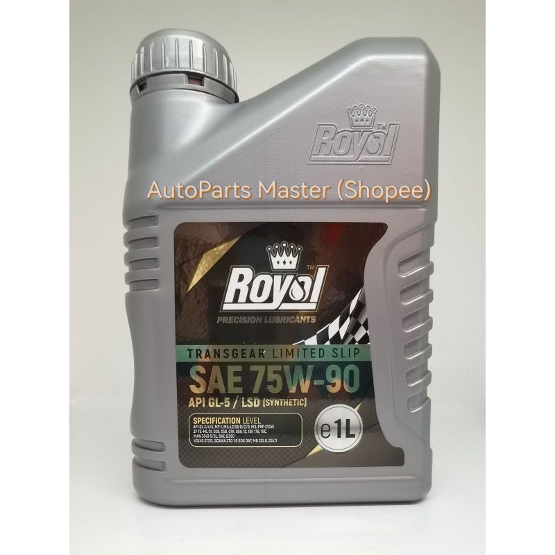 Royal Transgear Limited Slip Gear Oil Sae W Api Gl Lsd Synthetic