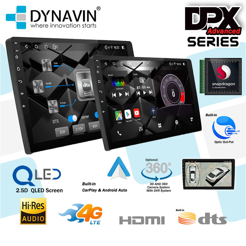 Dynavin DPX ADVANCE SERIES VERSION 2 9 10 With 4G LTE QLED DTS Sound