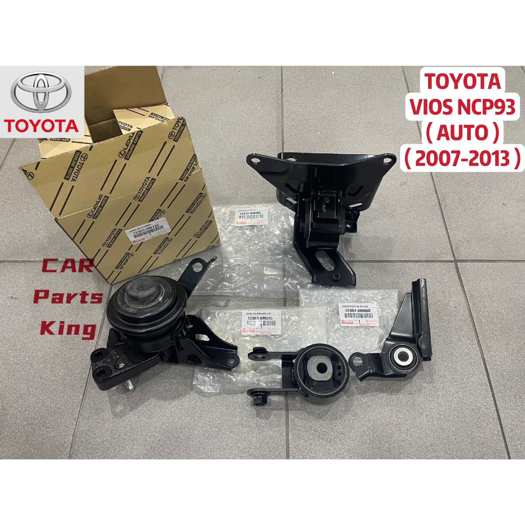 100 ORIGINAL JAPAN TOYOTA VIOS NCP93 AUTO ENGINE MOUNTING SET