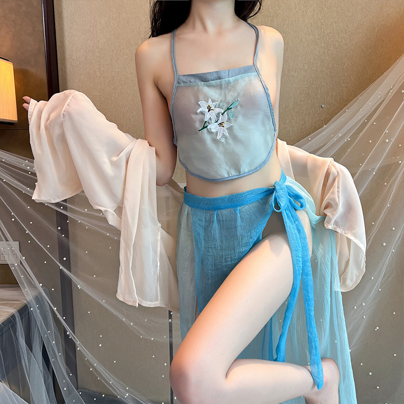 Women Sexy Lingerie Sleepwear Nightwear Traditional Chinese Costume