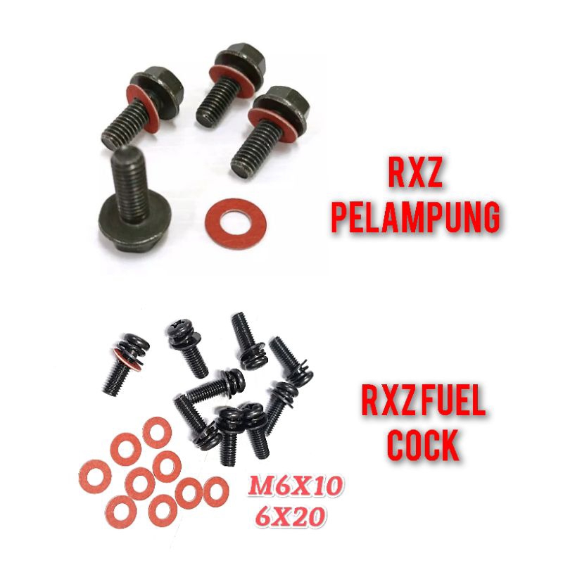 YAMAHA RXZ SCREW FUEL COCK SCREW PELAMPUNG TANGKI RXZ MILI RXZ CATAL