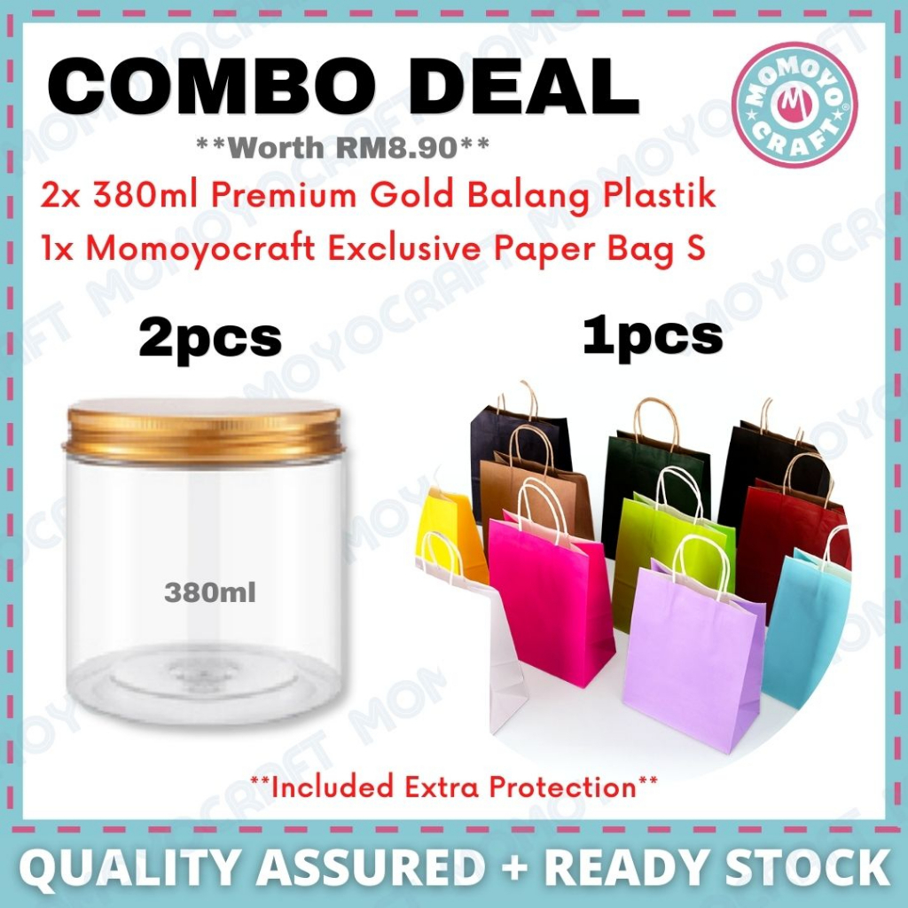 Momoyocraft Balang Plastik Kurma Doorgift Plastic Jar Dates Balang