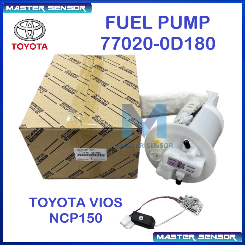 ORIGINAL TOYOTA FUEL PUMP ASSY FULL SET VIOS NCP150 77020 0D180 FUEL