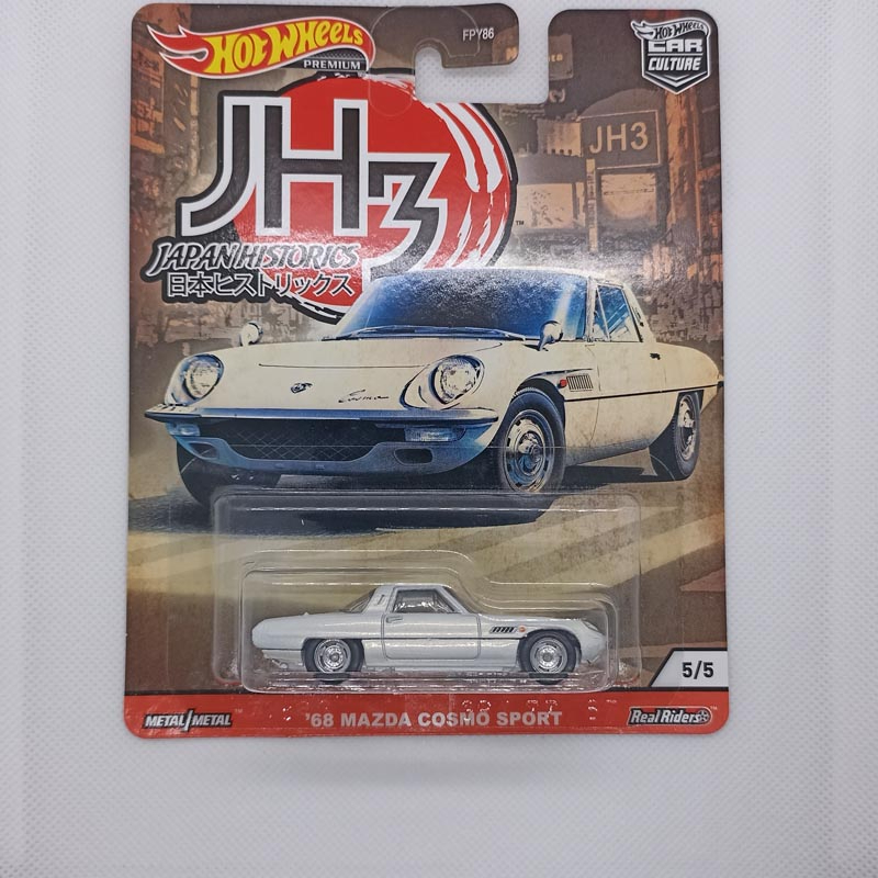 HOT WHEELS PREMIUM 68 MAZDA COSMO SPORT JAPANESE HISTORICS 3 JH3 REAL