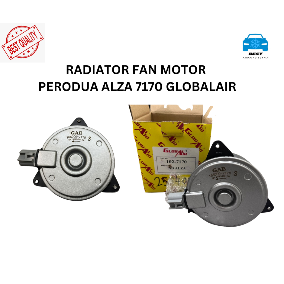 RADIATOR FAN MOTOR PERODUA ALZA 7170 GLOBALAIR Shopee Malaysia