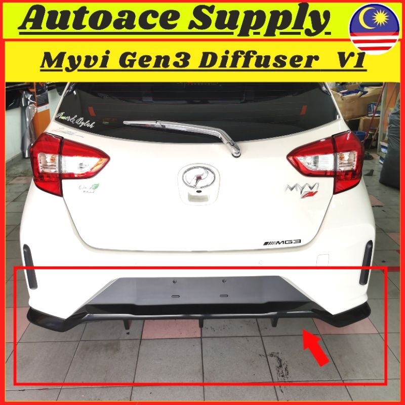 Perodua Myvi Facelift Gen Rear Diffuser V Shopee Malaysia