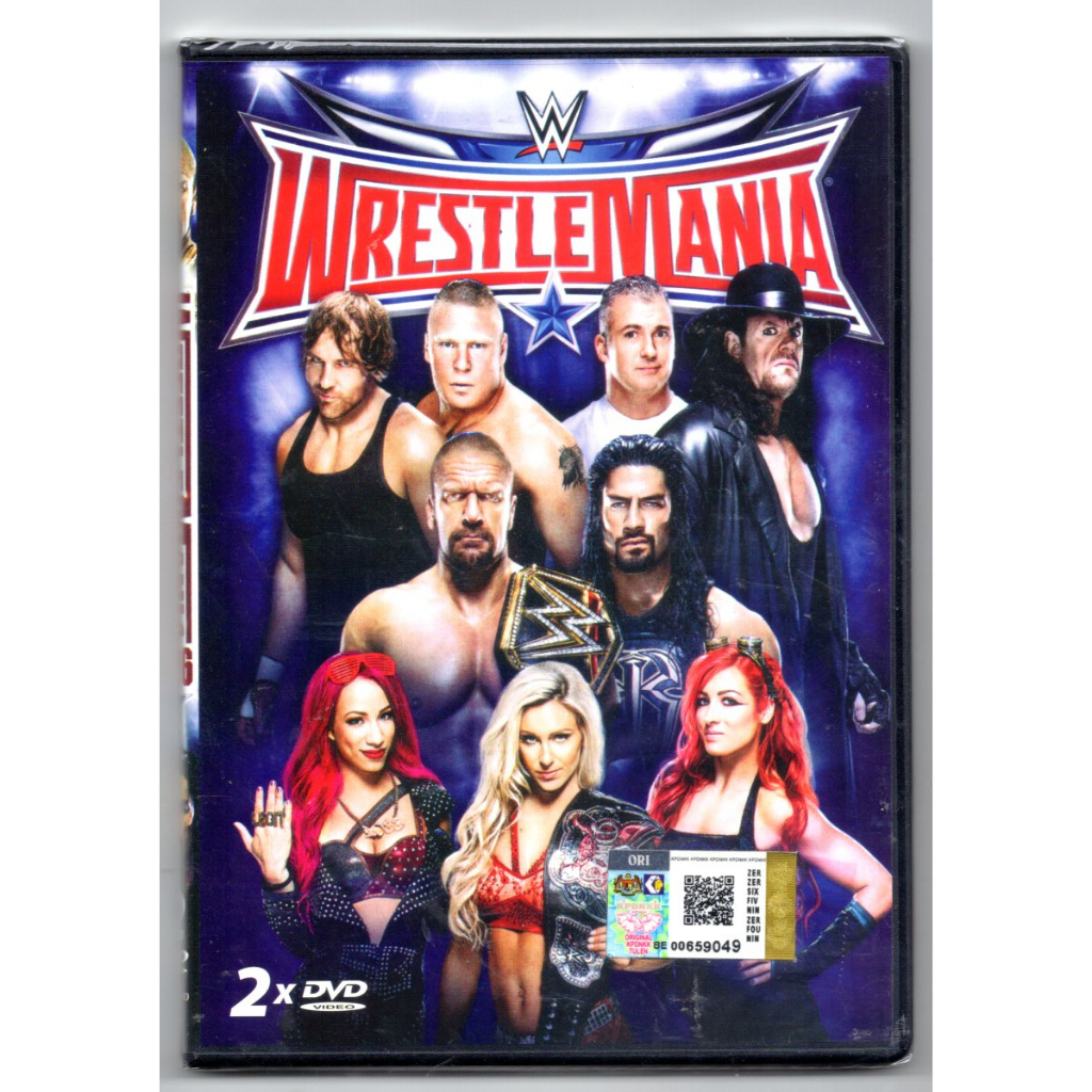 WWE WRESTLE MANIA DVD ORIGINAL Shopee Malaysia