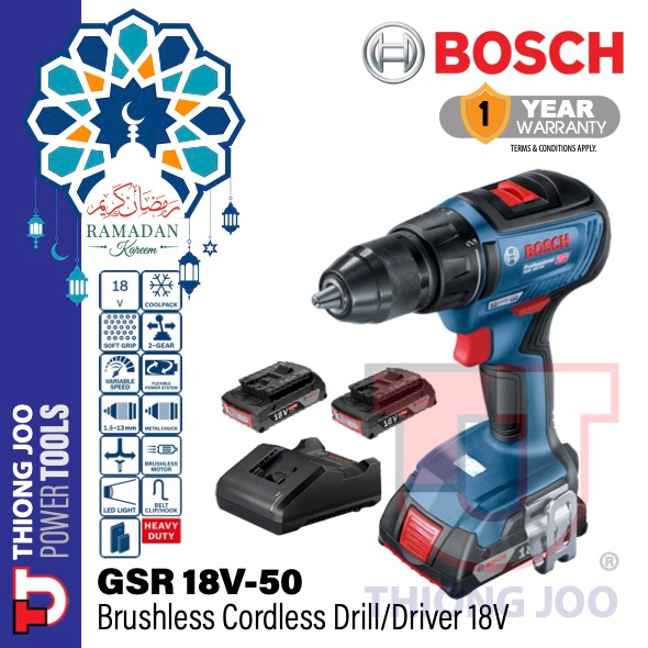 Bosch Gsr V Professional Robust Brushless Motor Cordless Drill