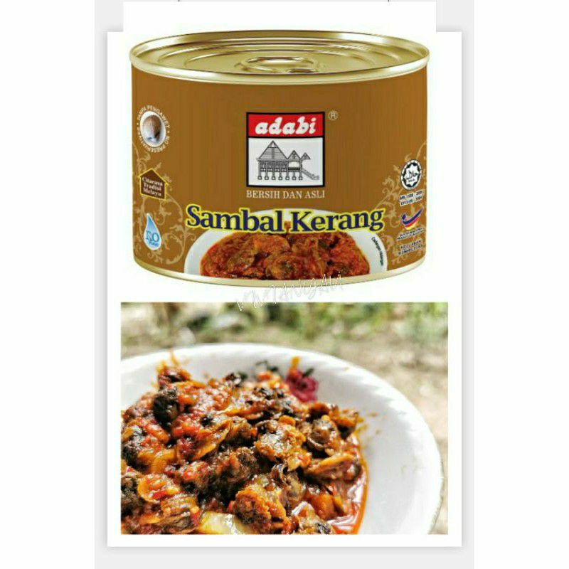 Halal Adabi Sambal Ikan Bilis Sambal Kerang Sambal Kupang G