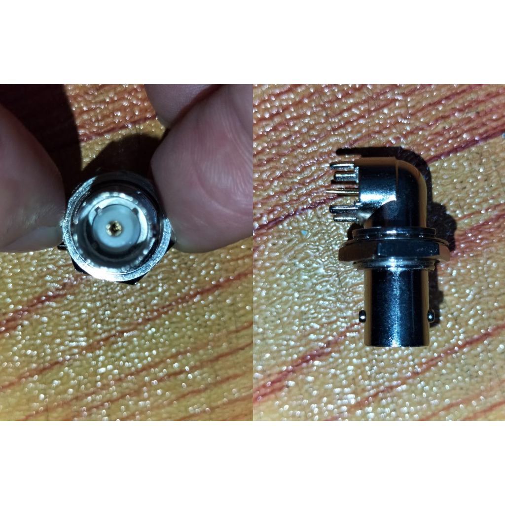 Rf Coaxial Connector Bnc Sma Female Socket Bulkhead Right Angle