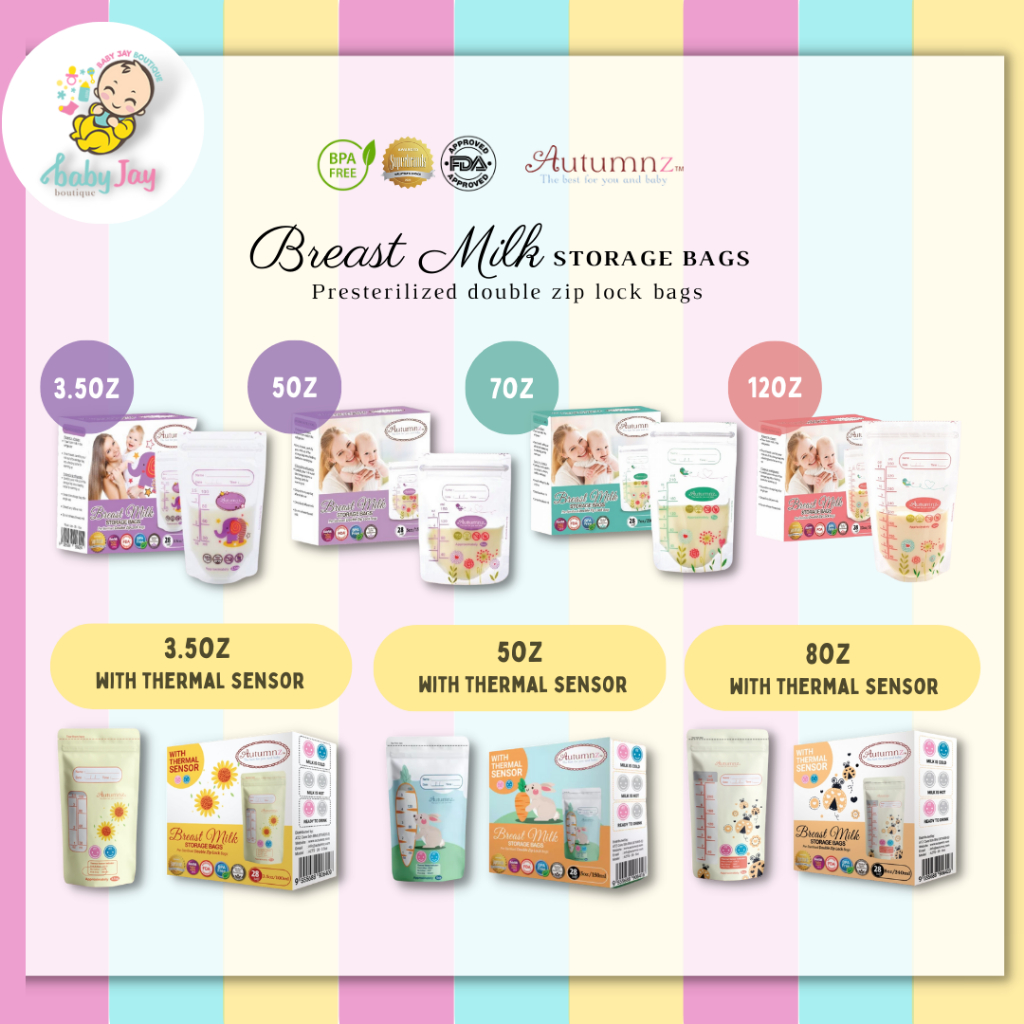 Autumnz Breast Milk Storage Bags 28pcs Shopee Malaysia