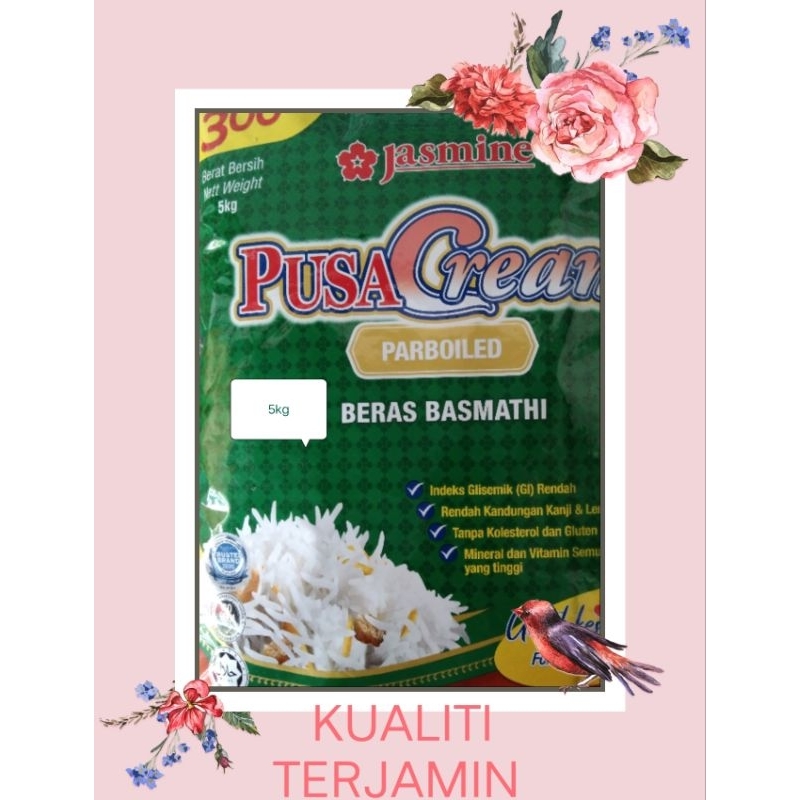 BERAS JASMINE PUSA CREAM JENIS PARBOILED 5KG Shopee Malaysia