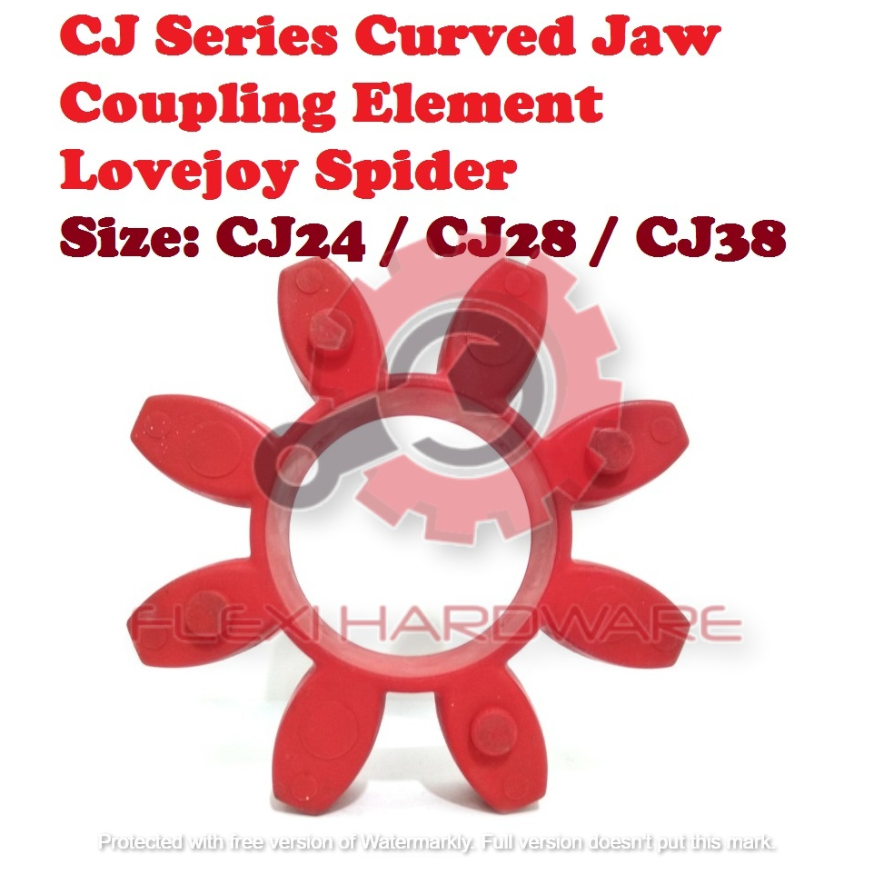 Cj Series Curved Jaw Coupling Element Lovejoy Spider Cj Cj Cj Red