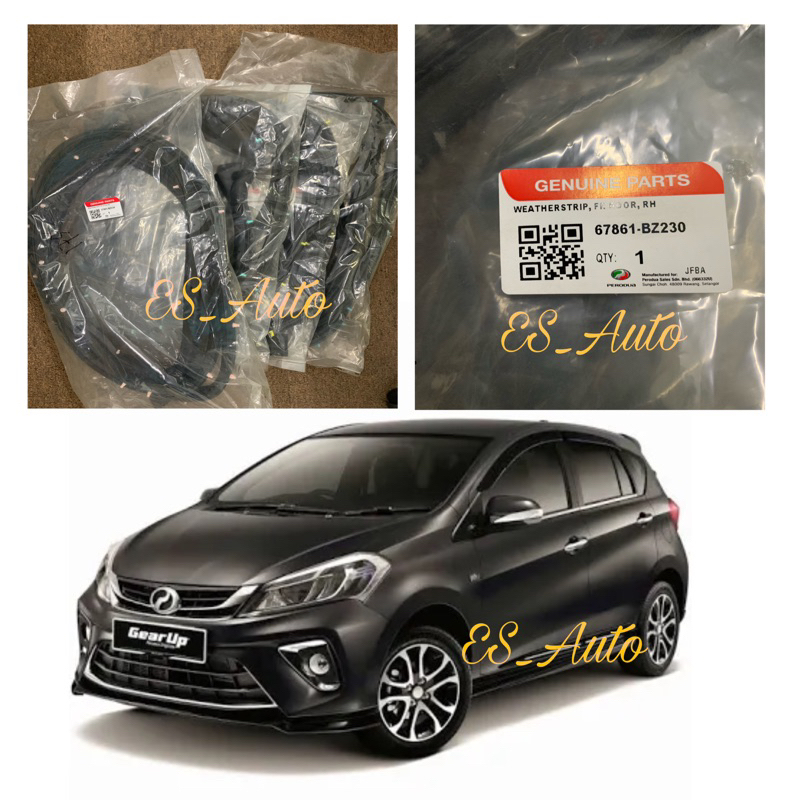 Original Perodua Myvi D N Door Rubber Getah Pintu Front