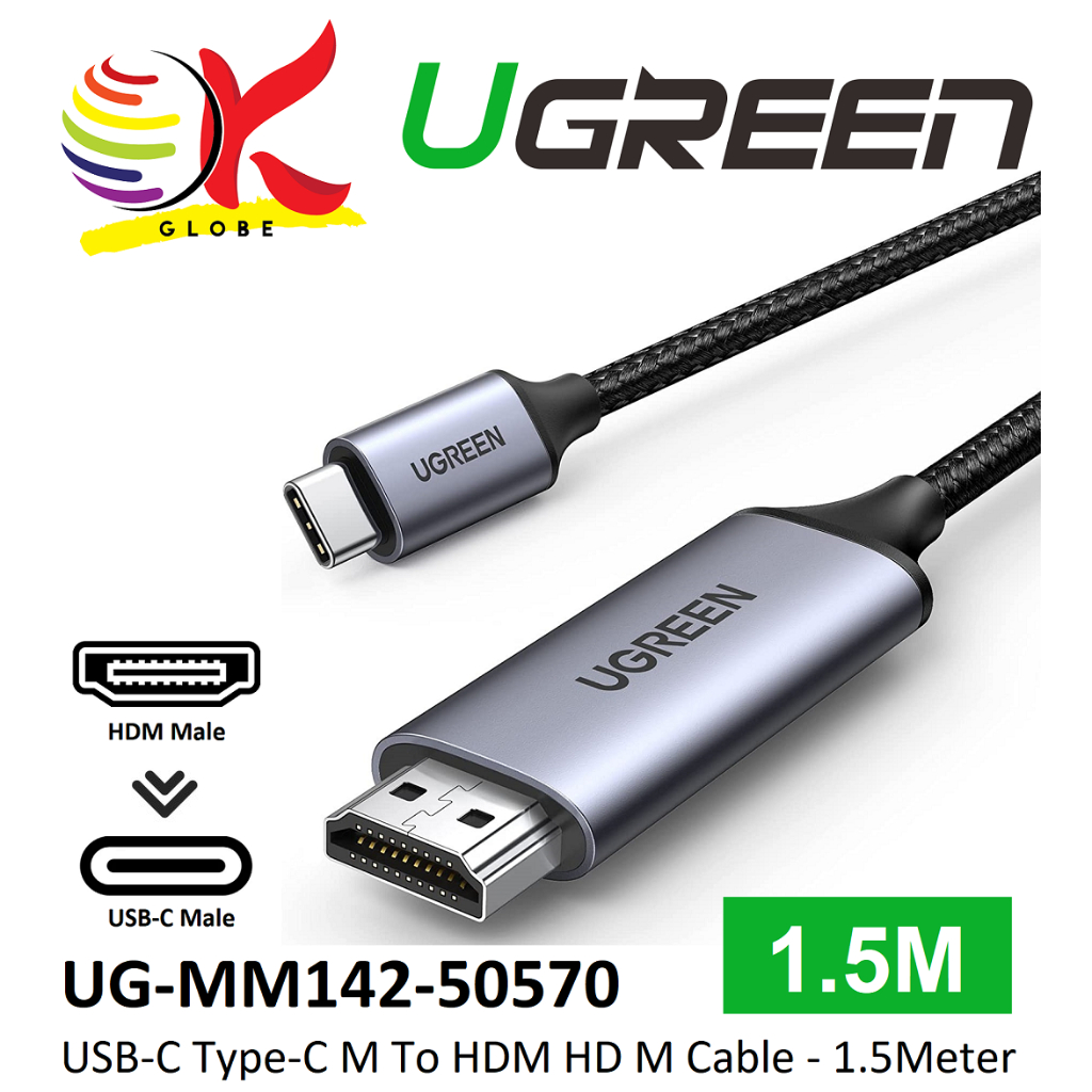 UGREEN USB C TYPE C TO HDM HD CABLE CONVERTER SUPPORT 4K 60HZ ADAPTER