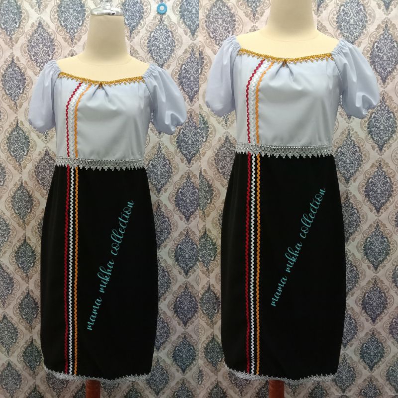 Dress Tradisional Moden Bidayuh Dayak Selakau Salako Borneo Sarawak