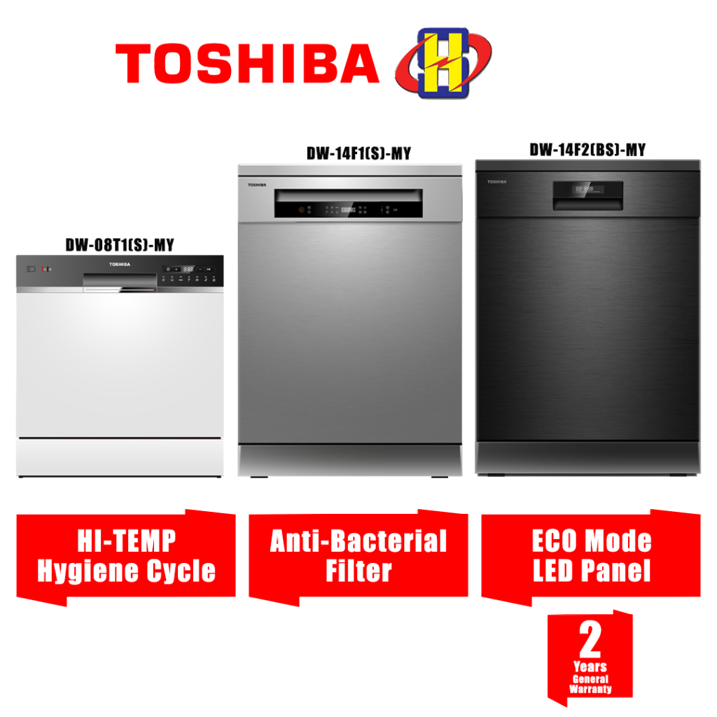 Toshiba Dishwasher Multi Place Settings Tabletop Freestanding