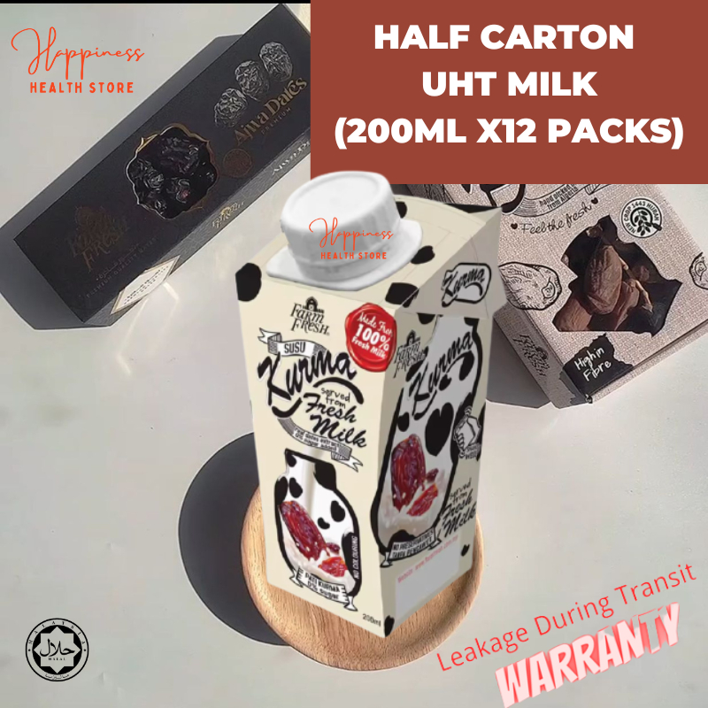 Half Carton Ml X Packs Farm Fresh Uht Milk Ready Stock New