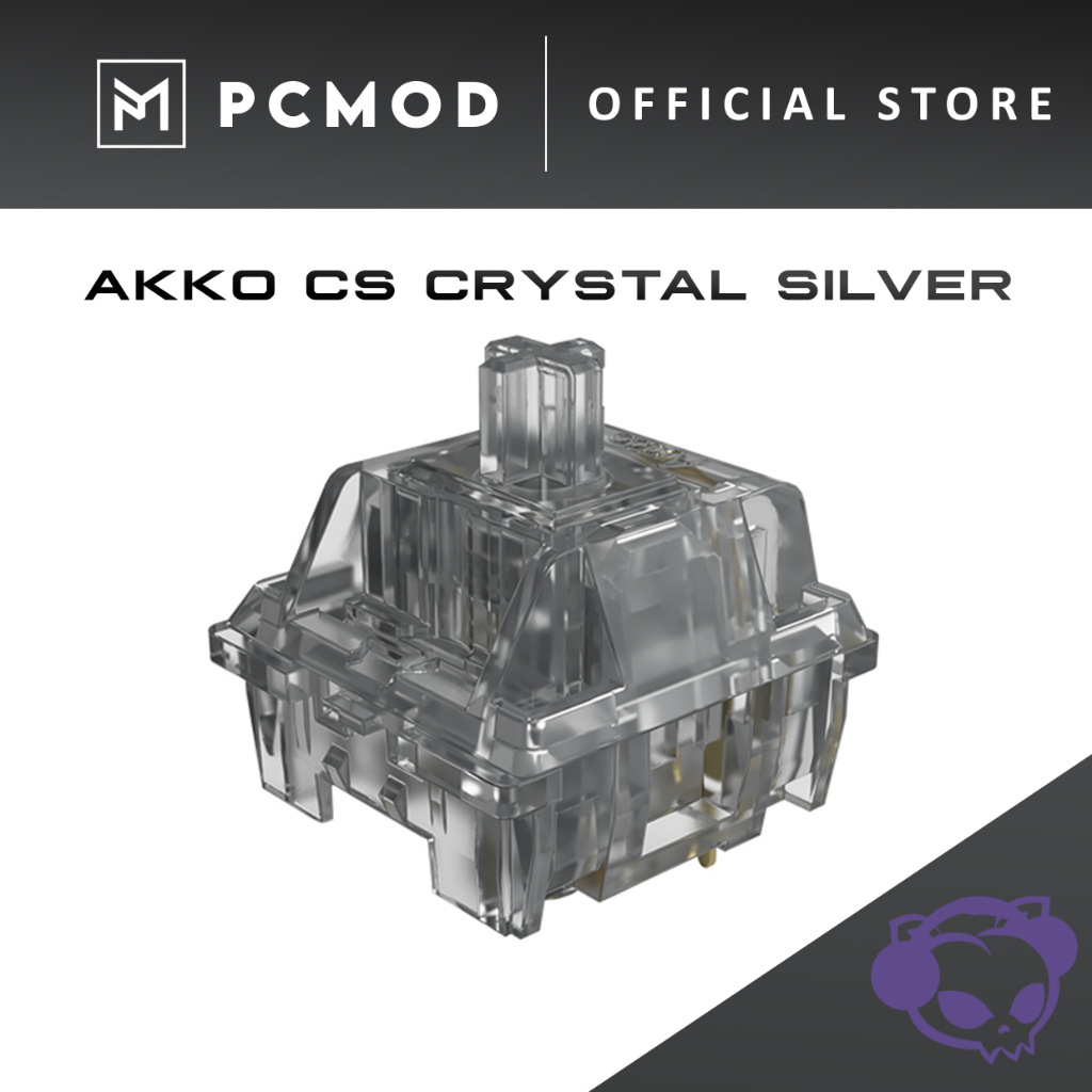 Akko Cs Crystal Silver Linear Switch Pcmod X Keymod Shopee Malaysia